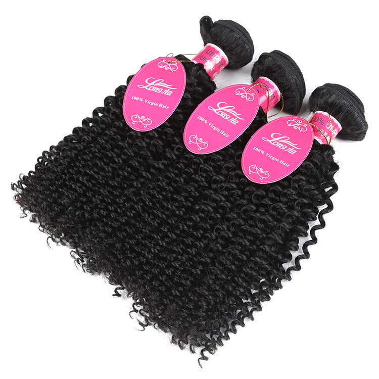 Curly Brazilian Human Hair Bundles Weave