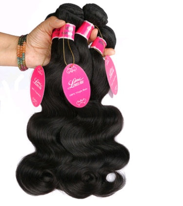 Natural hair extension, Brazilian body wave hair wig
