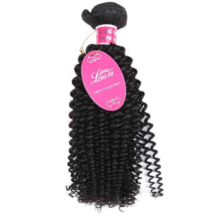 Curly Brazilian Human Hair Bundles Weave
