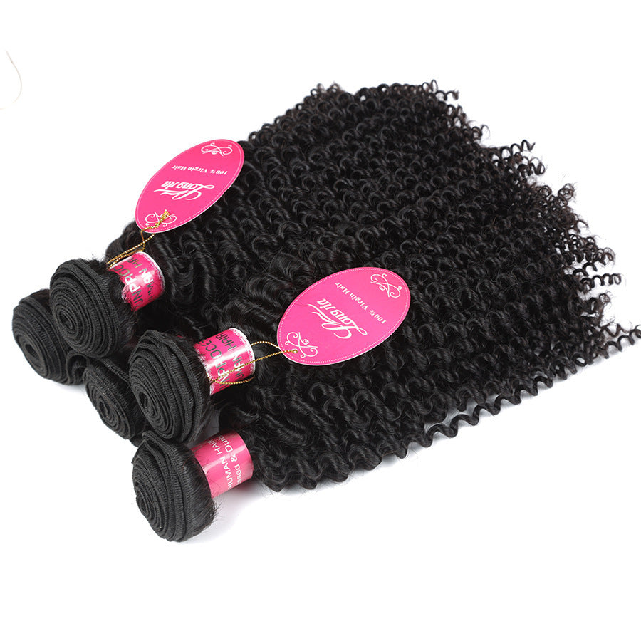 Curly Brazilian Human Hair Bundles Weave