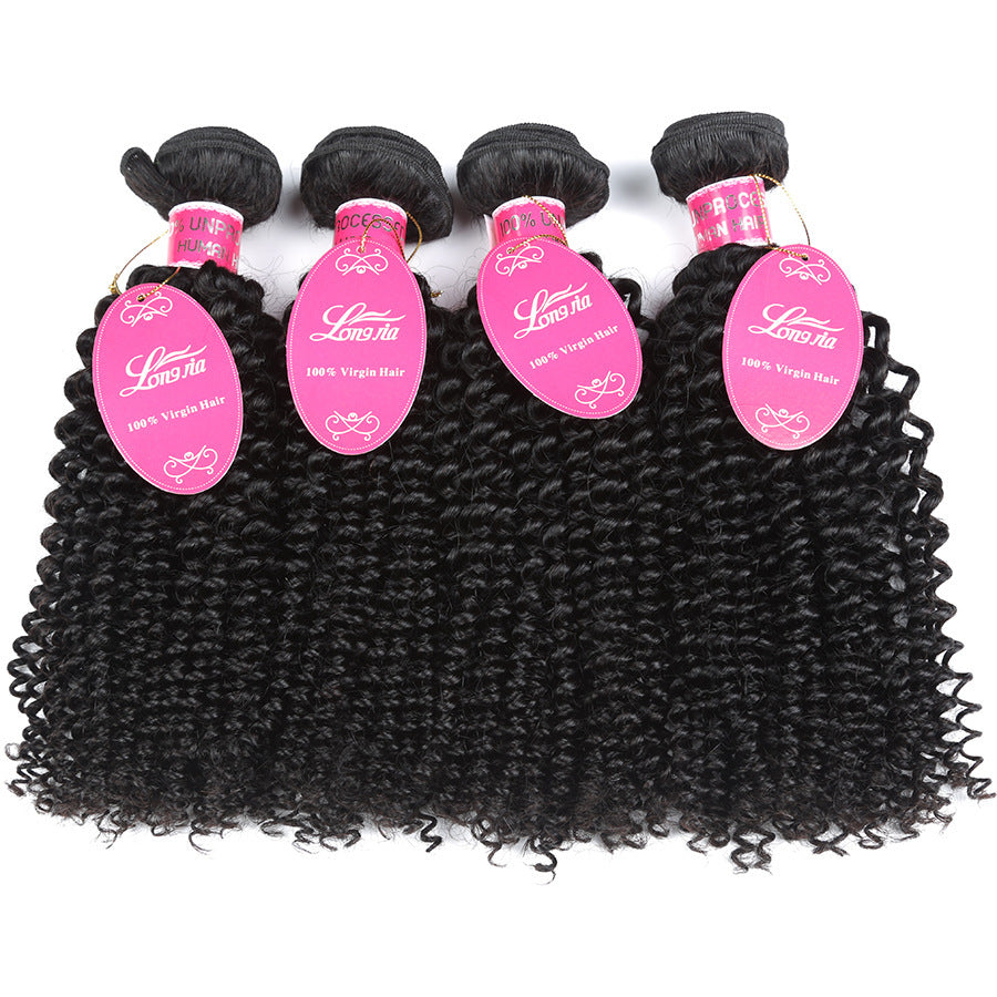 Curly Brazilian Human Hair Bundles Weave