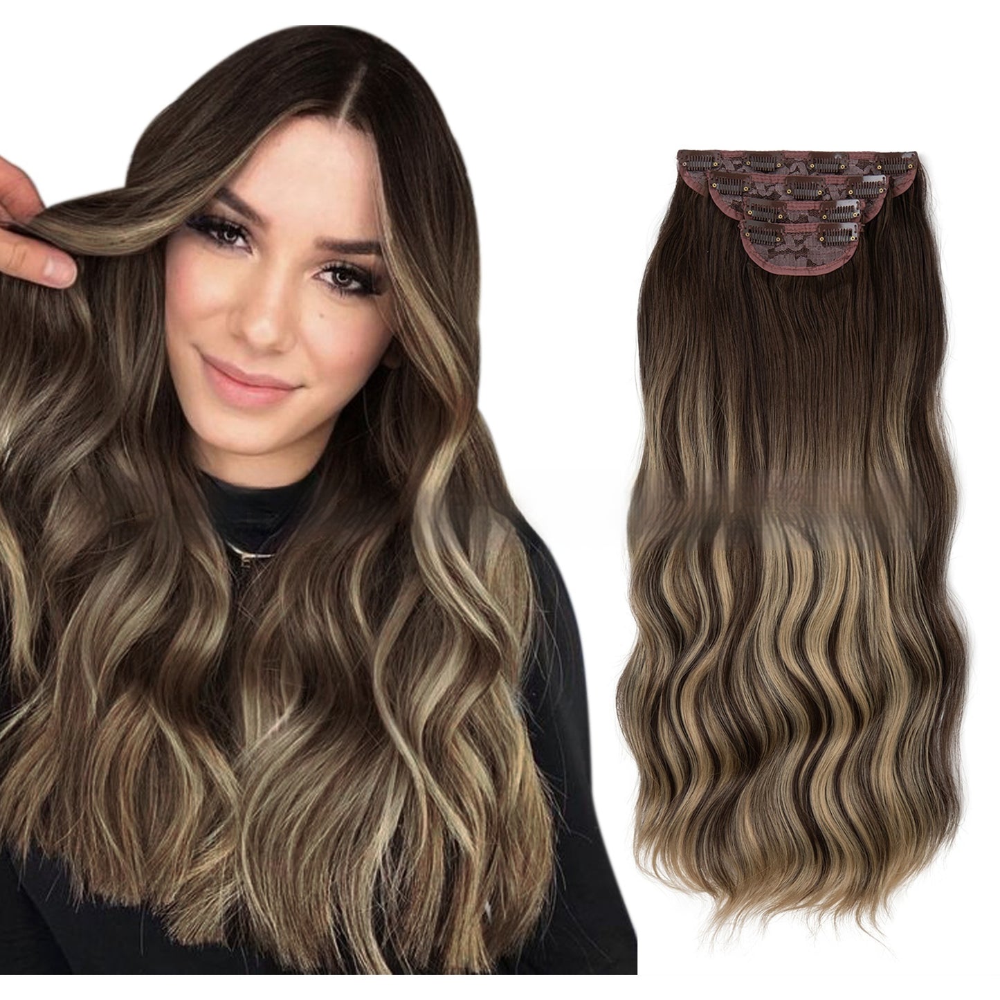 High-temperature Wig Four-piece Set