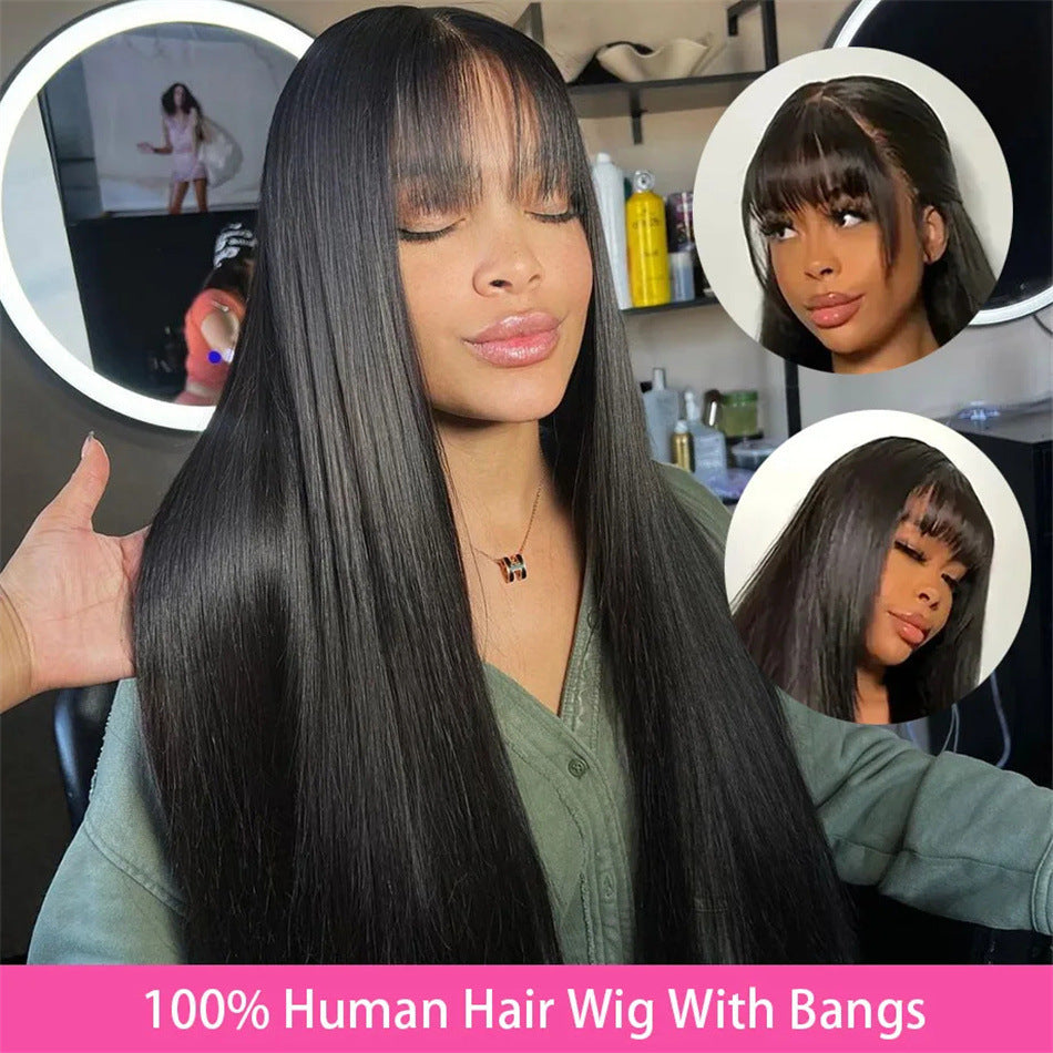 Bangs  Human  Full Mechanism Headgear Fringe Wig