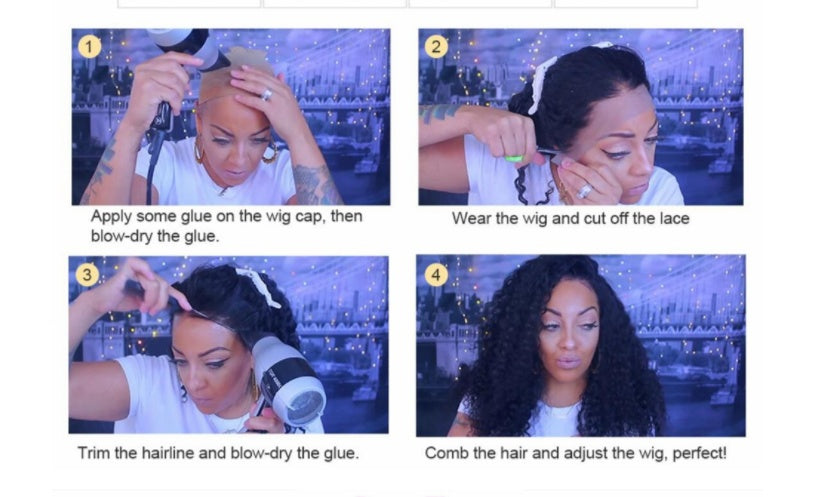 Human  Lace Frontal Wigs 13x4 Headgear