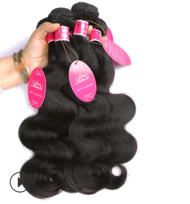 Natural hair extension, Brazilian body wave hair wig