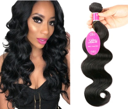 Natural hair extension, Brazilian body wave hair wig