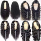 Front Lace Chemical  Curly Hair  Wig Headgear