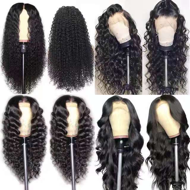 Front Lace Chemical  Curly Hair  Wig Headgear