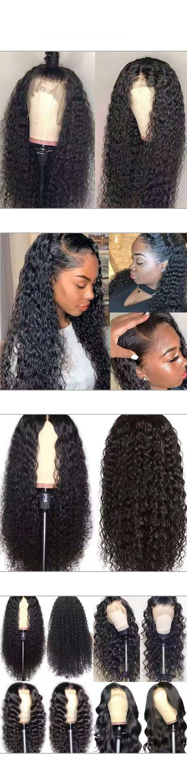 Front Lace Chemical  Curly Hair  Wig Headgear