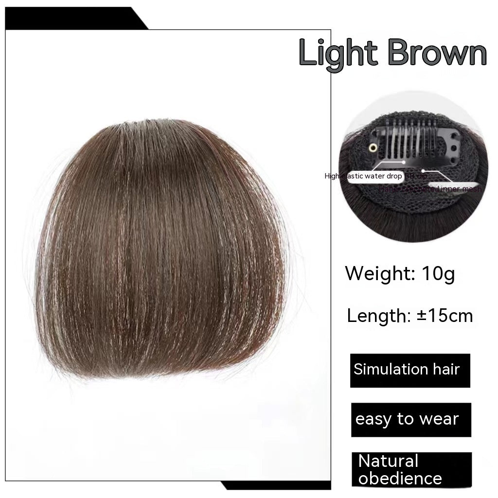 Forehead  Straight Bangs Wig Set