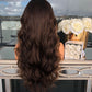 Long brown wigs