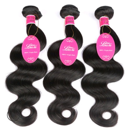 Natural hair extension, Brazilian body wave hair wig