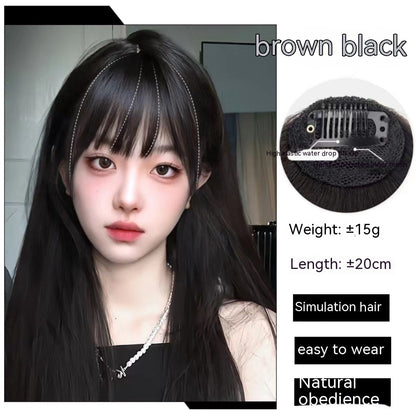 Forehead  Straight Bangs Wig Set
