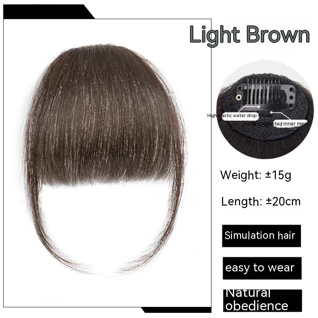 Forehead  Straight Bangs Wig Set