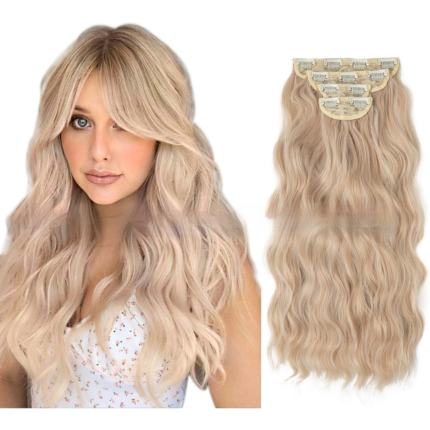 High-temperature Wig Four-piece Set