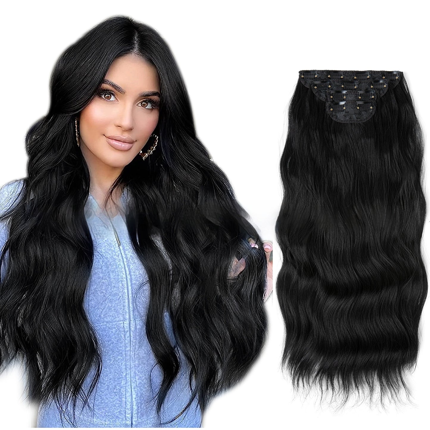 High-temperature Wig Four-piece Set