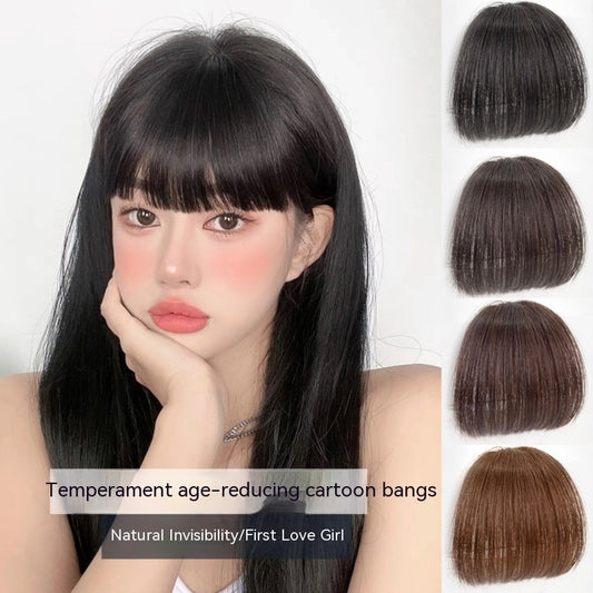 Forehead  Straight Bangs Wig Set