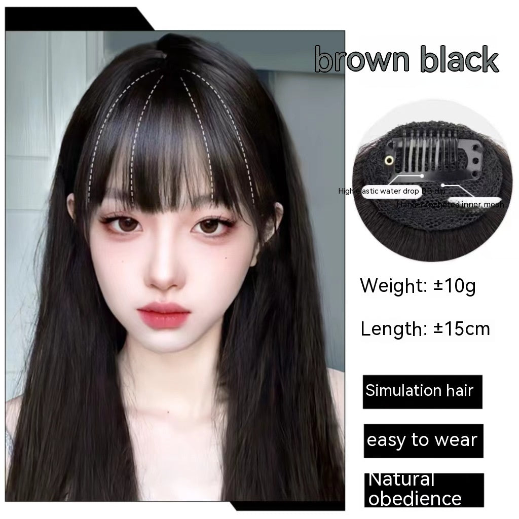 Forehead  Straight Bangs Wig Set
