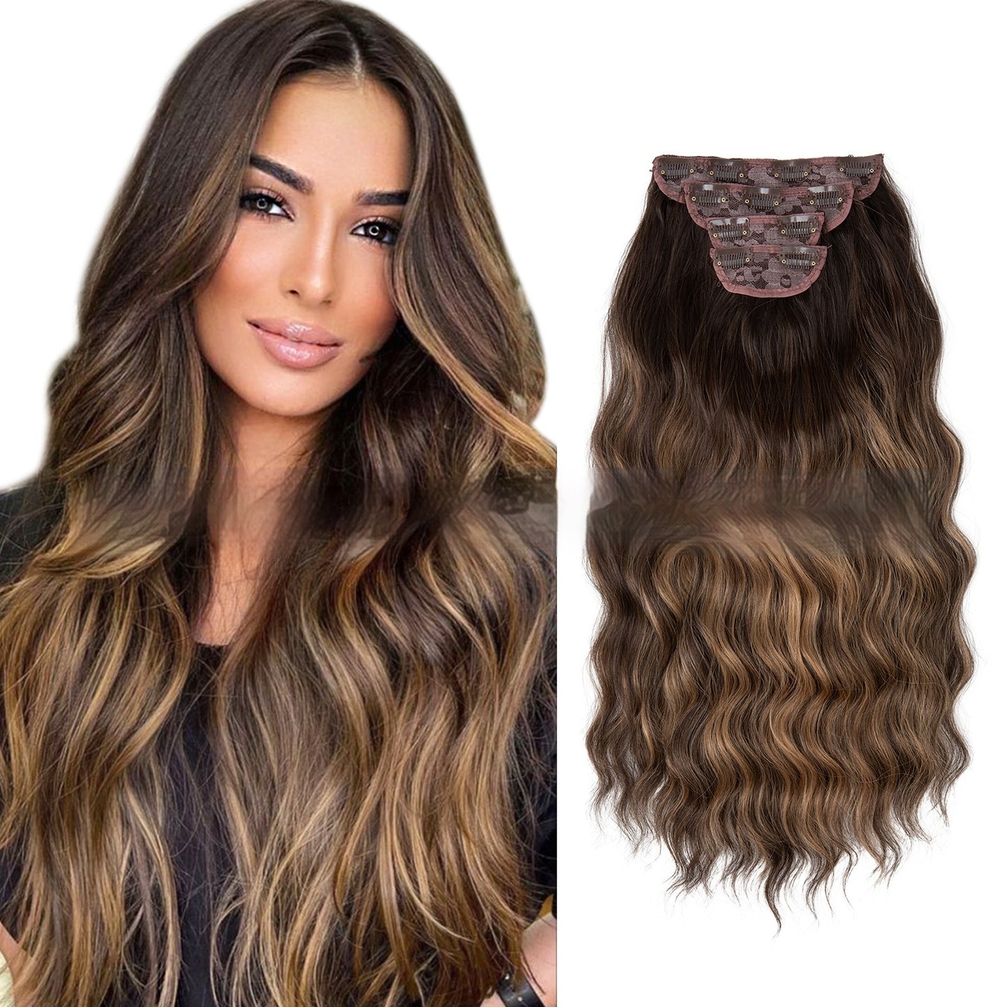 High-temperature Wig Four-piece Set