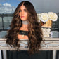 Long brown wigs