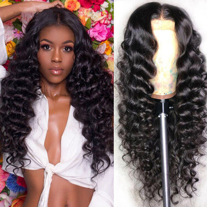 Human  Lace Frontal Wigs 13x4 Headgear