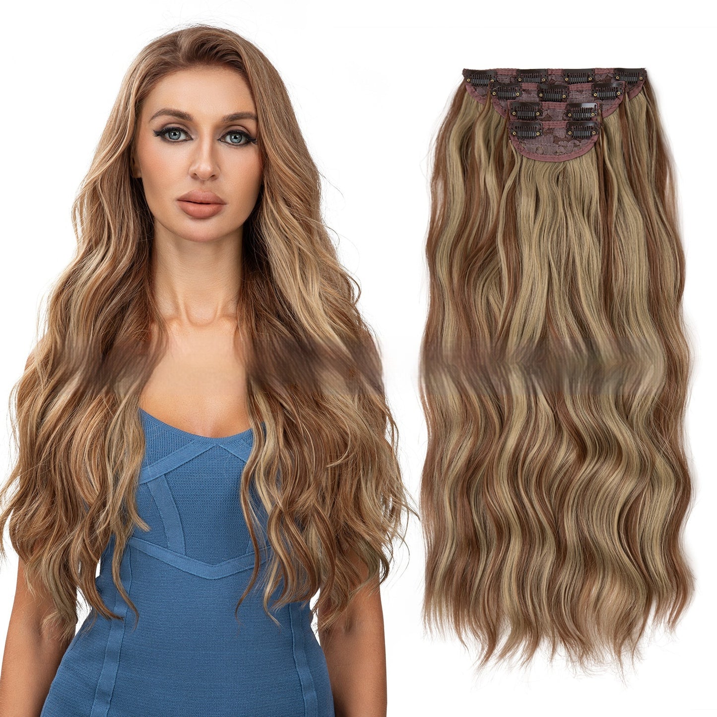 High-temperature Wig Four-piece Set
