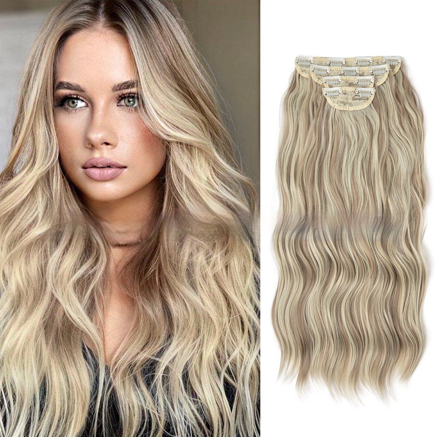 High-temperature Wig Four-piece Set