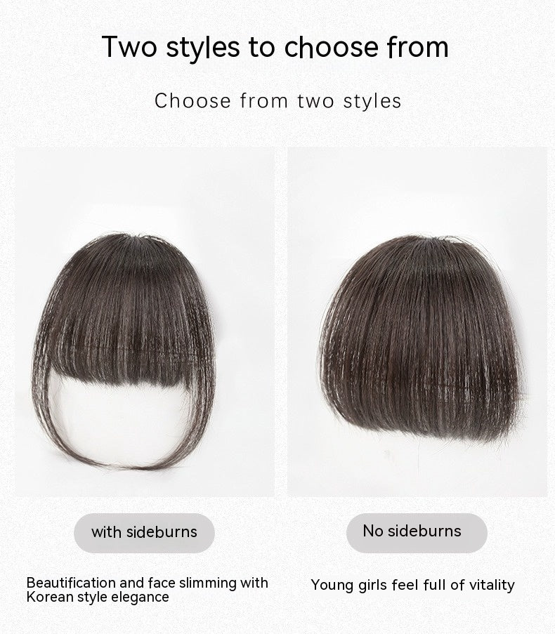 Forehead  Straight Bangs Wig Set