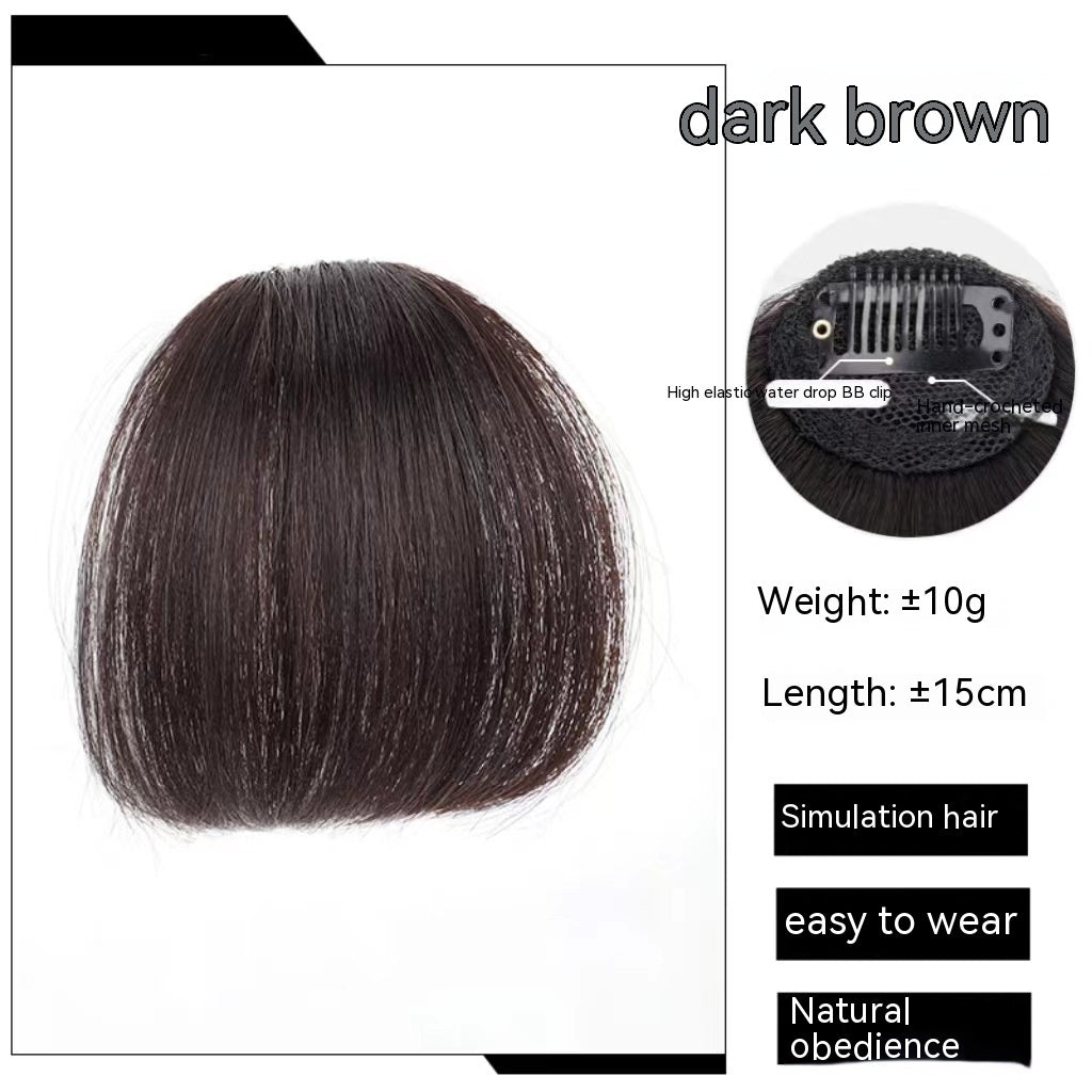 Forehead  Straight Bangs Wig Set