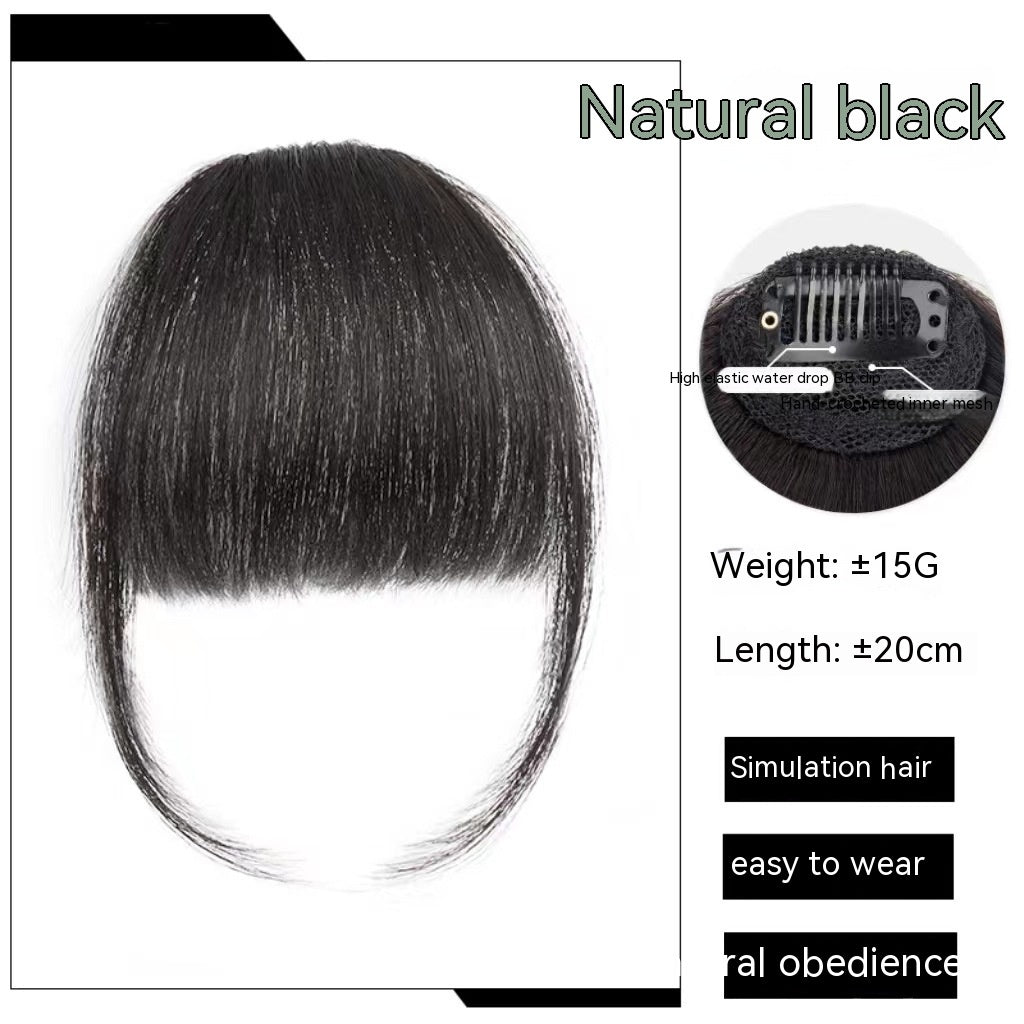 Forehead  Straight Bangs Wig Set