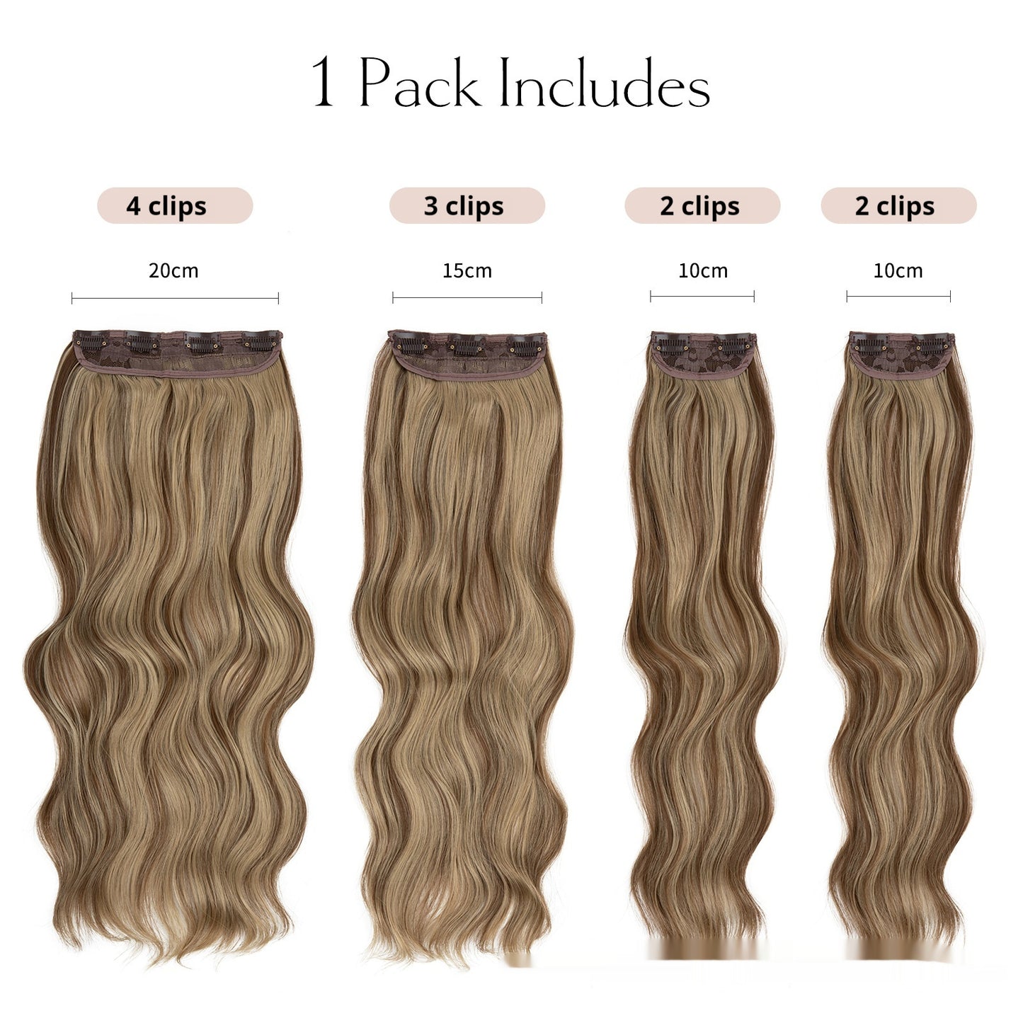 High-temperature Wig Four-piece Set