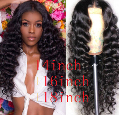 Human  Lace Frontal Wigs 13x4 Headgear