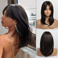 Blonde Mixed Brown Bob with Bangs