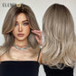 Blonde Mixed Brown Bob with Bangs