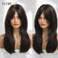 Blonde Mixed Brown Bob with Bangs
